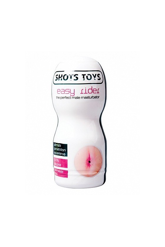 Masturbatore maschile realistico in silicone con penetrazione anale di colore rosa