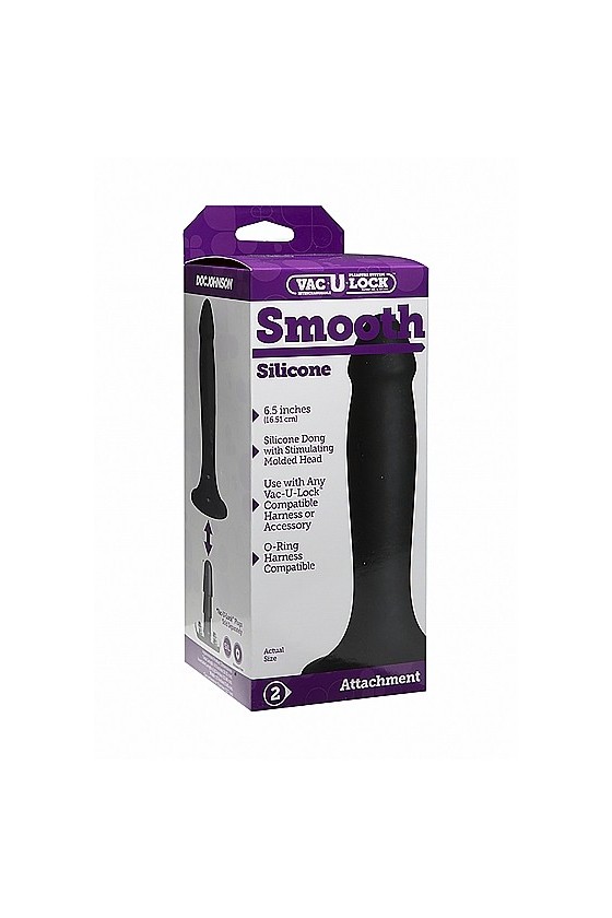 Dildo stilizzato in silicone ABS 16,5 cm con ventosa aderente, compatibile lock on, di colore nero