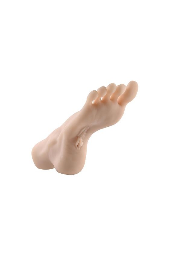 Masturbatore maschile realistico con piede grandezza naturale e vagina in TPE ABS con anello fallico incluso