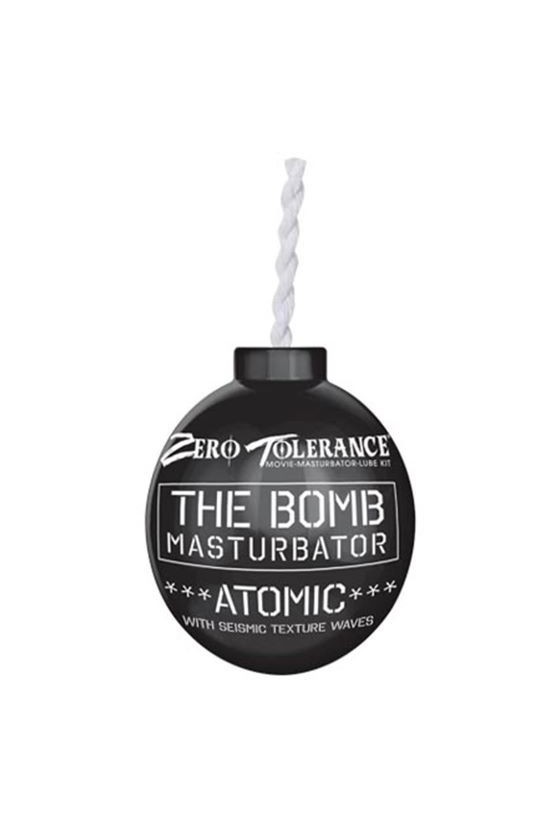 Mini masturbatore maschile portatile a forma di bomba in TPE ABS