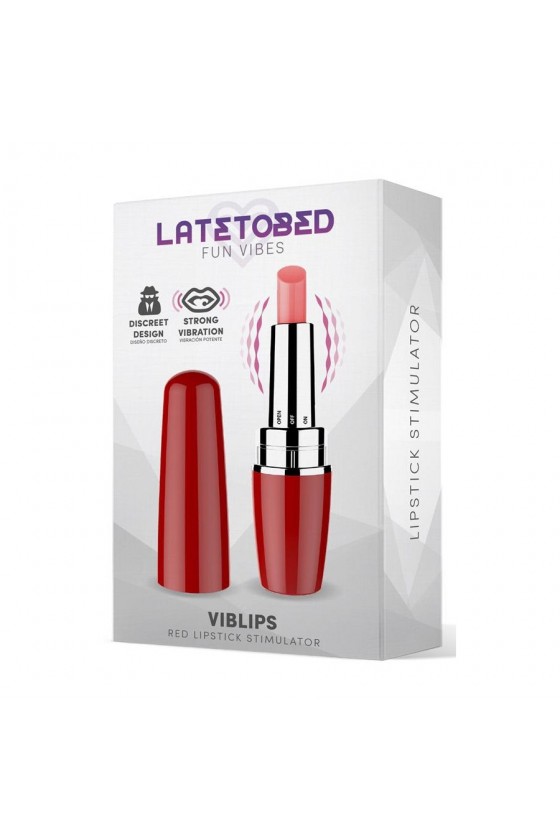 Mini vibratore e stimolatore clitorideo a forma di rossetto di colore rosa