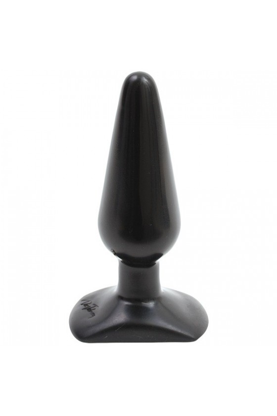 Plug anale in PVC alta qualità taglia media di colore nero