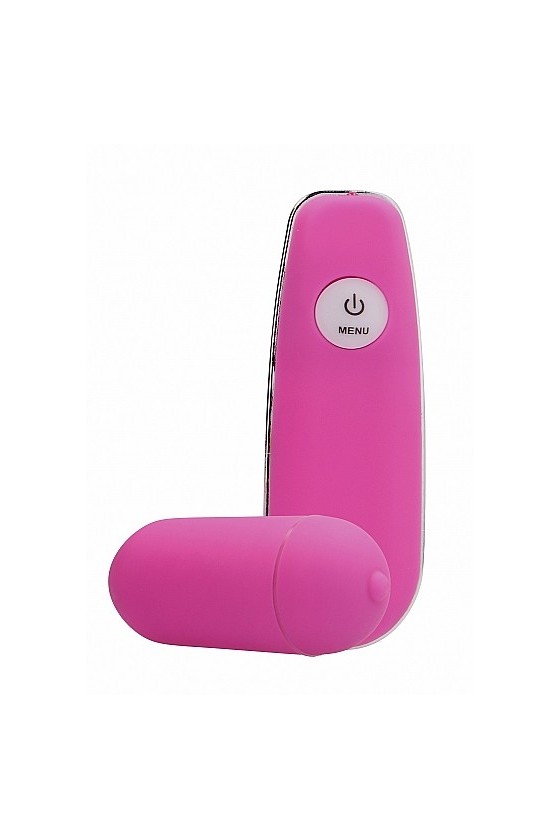 Ovetto vaginale vibrante in velvet touch ABS con telecomando a distanza di colore rosa