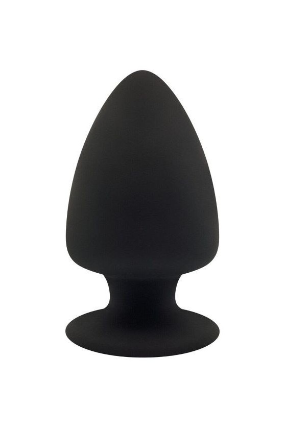 Plug anale in silicone ABS silexpan di colore nero taglia grande