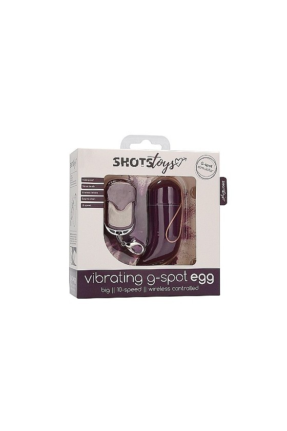 Ovetto vibrante punto g in velvet touch con telecomando a distanza di colore viola