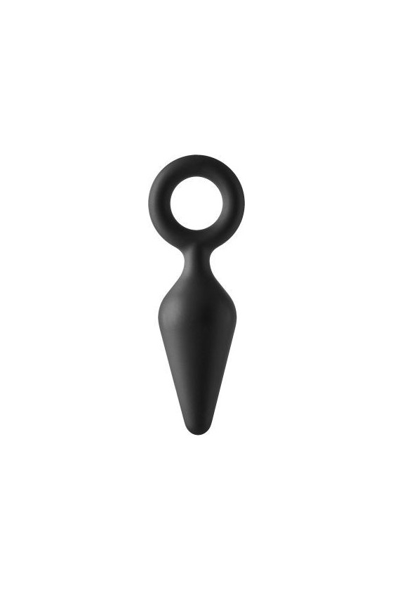Plug anale in silicone taglia piccola di colore nero