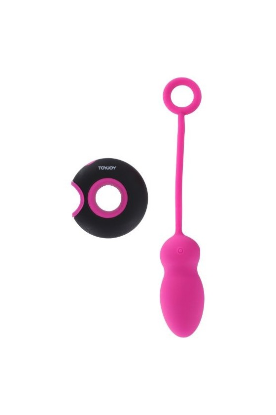 Ovetto vibrante in silicone ABS con telecomando a distanza di colore fucsia