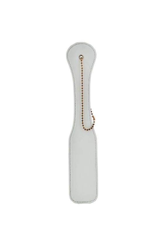 Puddle in finta pelle di colore bianco 32 cm