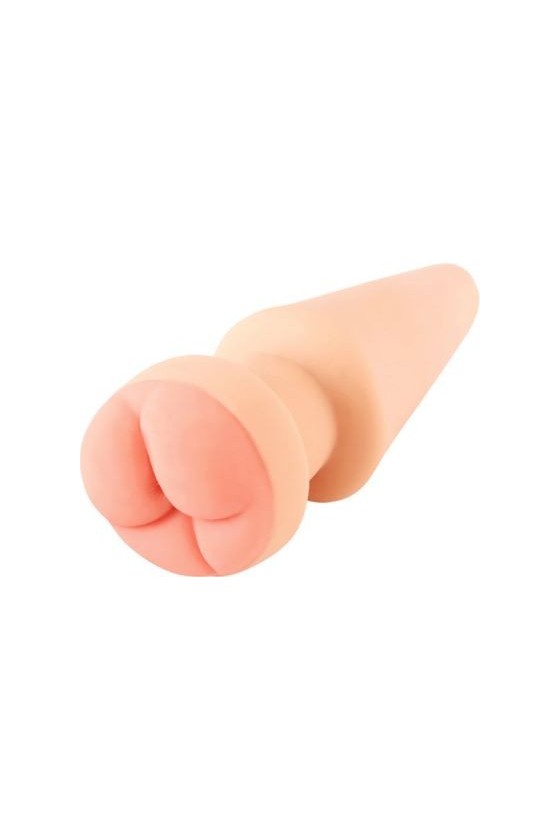 Plug anale e masturbatore 2 in 1 in TPE alta qualità di colore rosa