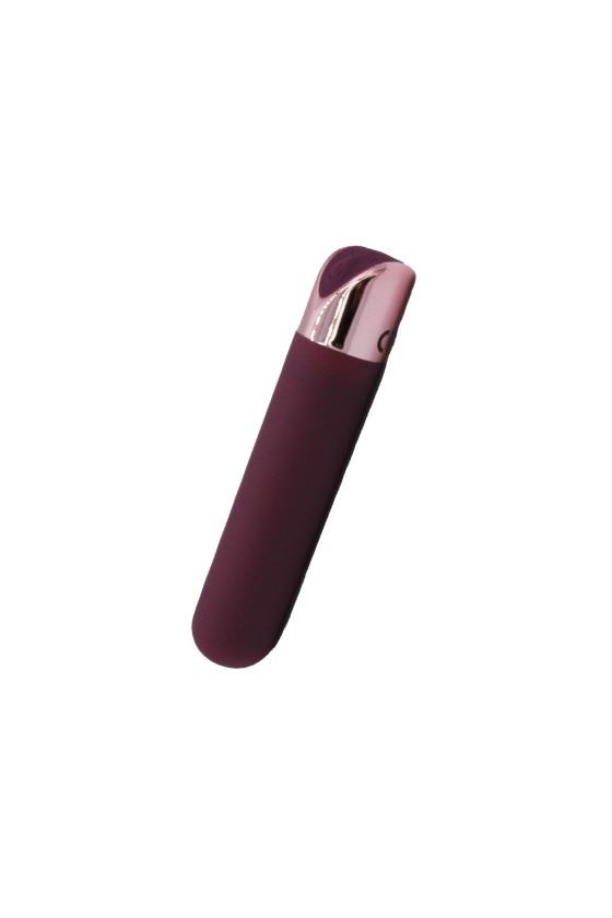 Piccolo vibratore tascabile in silicone di colore viola