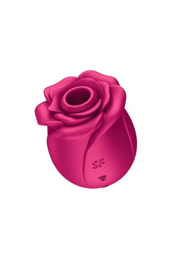 Stimolatore clitorideo in silicone ABS a forma di rosa di colore fucsia