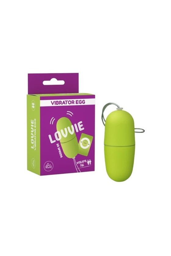 Ovulino vaginale vibrante verde con telecomando a distanza 20 velocità velvet touch ABS