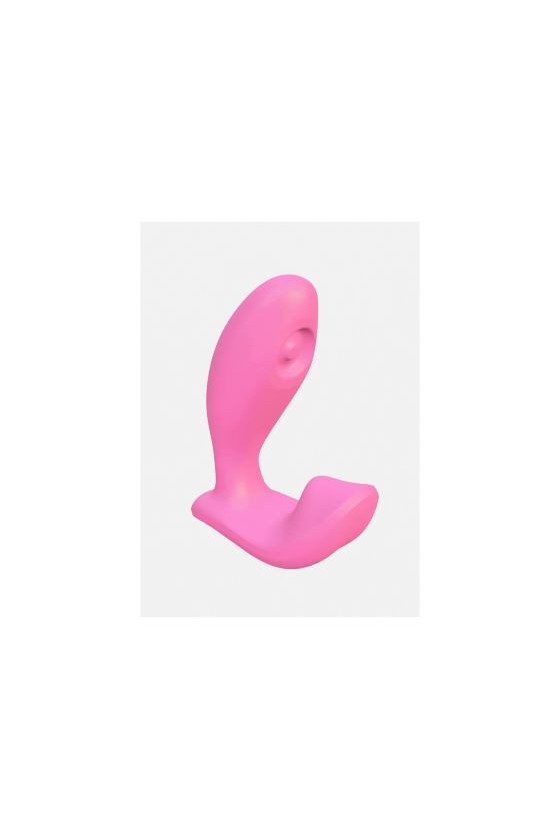 Vibratore punto G e clitorideo in silicone ABS di colore rosa