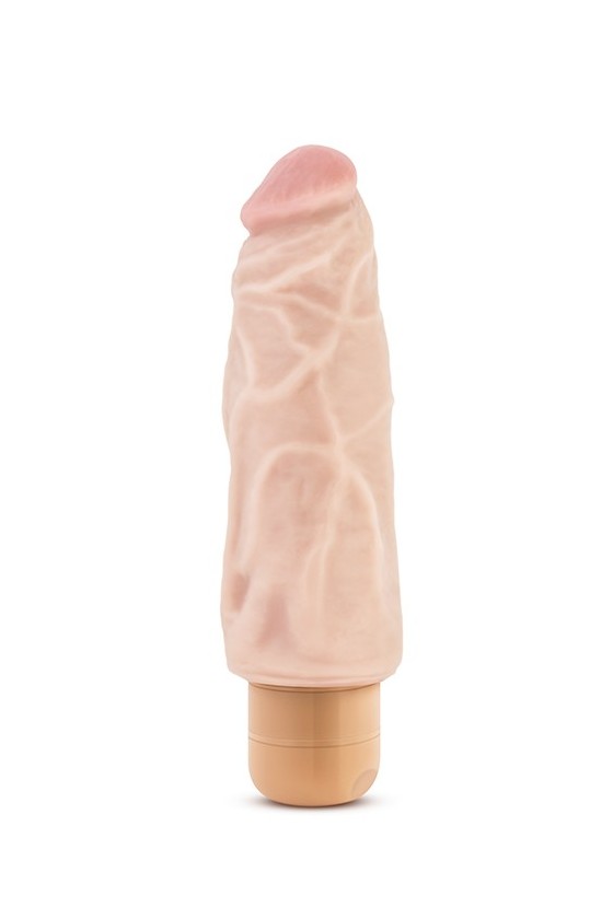 Dildo realistico vibrante in PVC ABS 15 cm con ghiera, color carne
