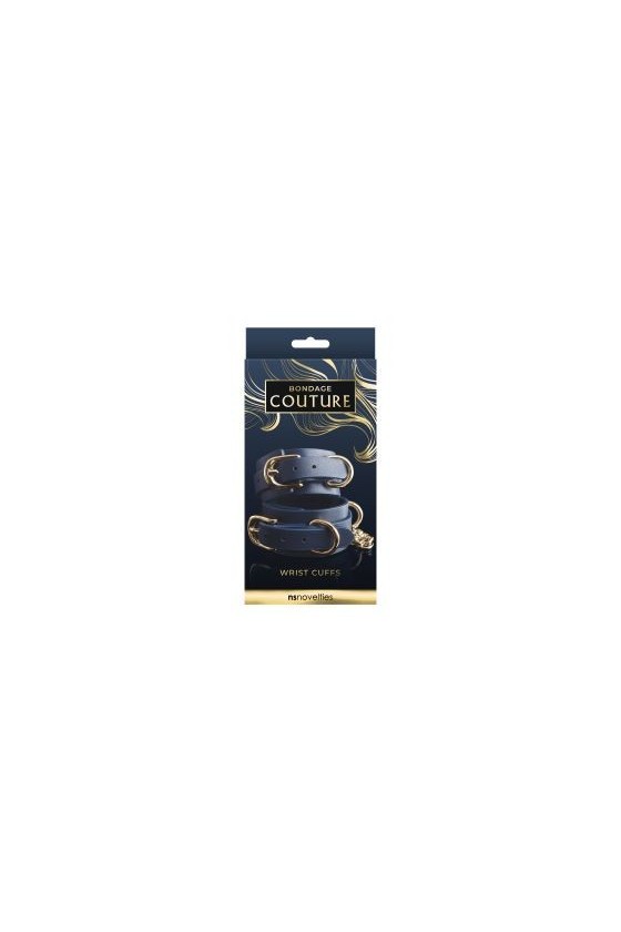 Costrittori per polsi in ecopelle regolabili con cinghia di colore blu