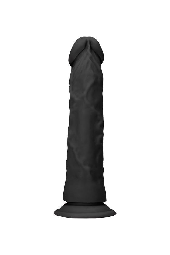 Dildo realistico in PVC ABS 27 cm di colore nero con ventosa aderente