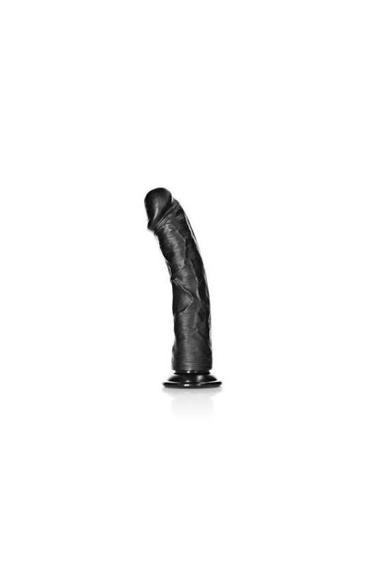 Dildo realistico in PVC ABS 25,5 cm di colore nero con ventosa aderente